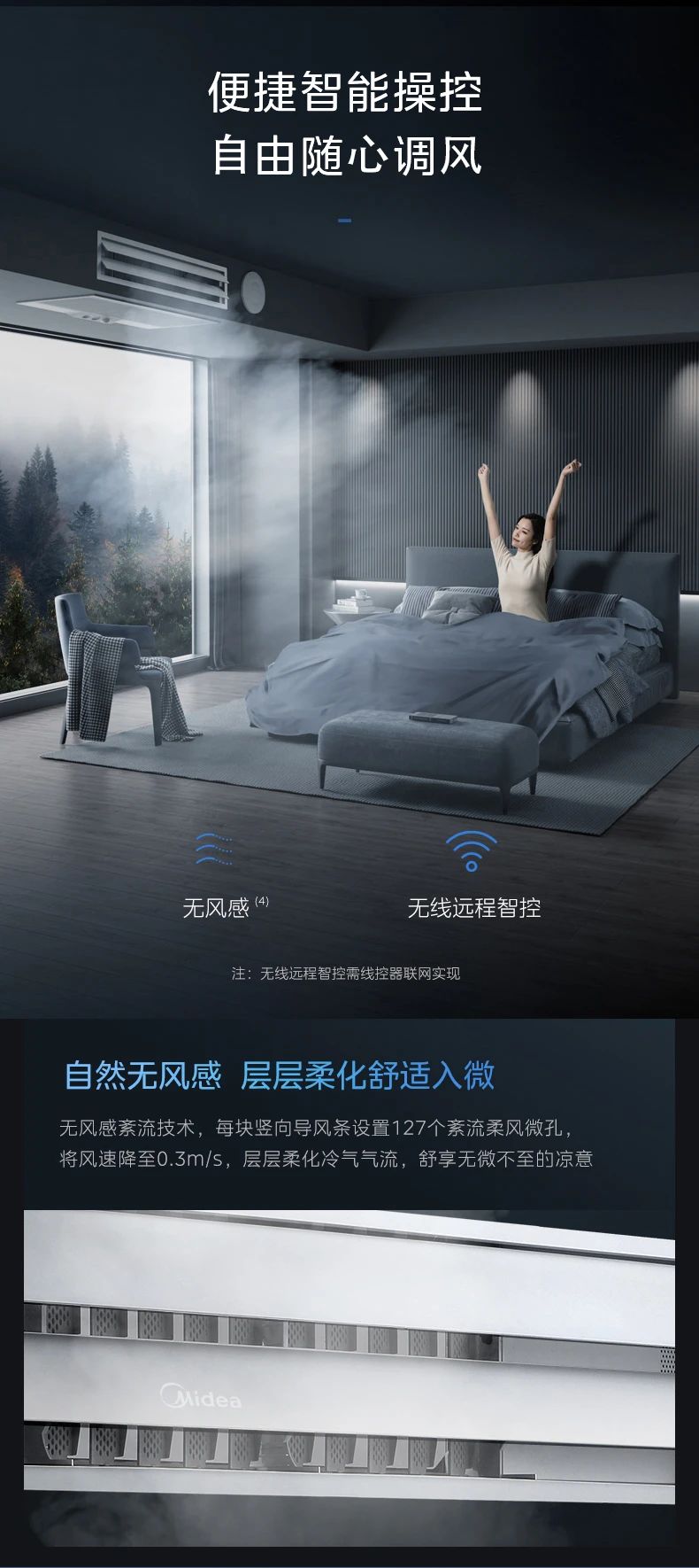 [美的领航者 2 代]中央空调全屋空气一站解决 制冷|地暖|新风|加湿|厨房空调