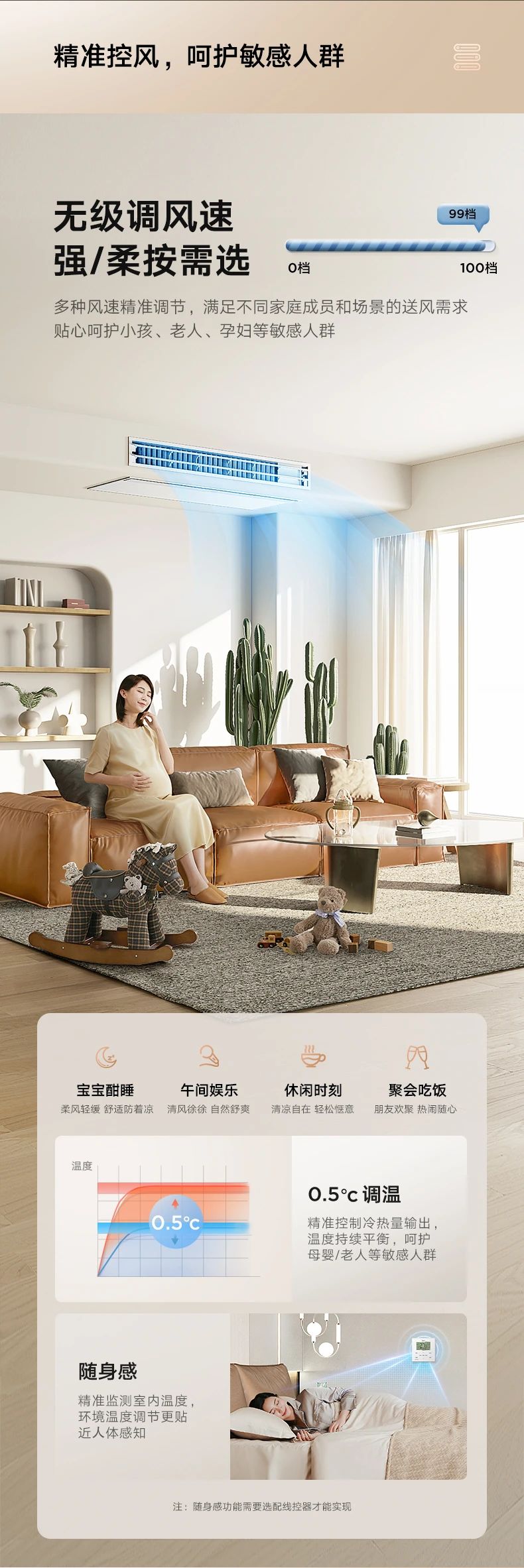 [美的乐享 2 代]客厅中央空调智控旗舰 强劲性能  全直流变频技术|3D环流风|一级能效