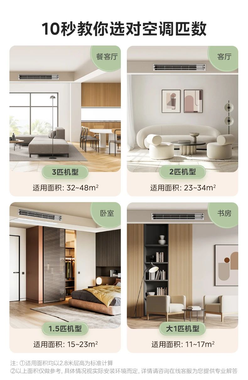 [美的乐享 3 代]客厅中央空调智控旗舰 强劲性能 全直流变频技术|3D环流风|一级能效