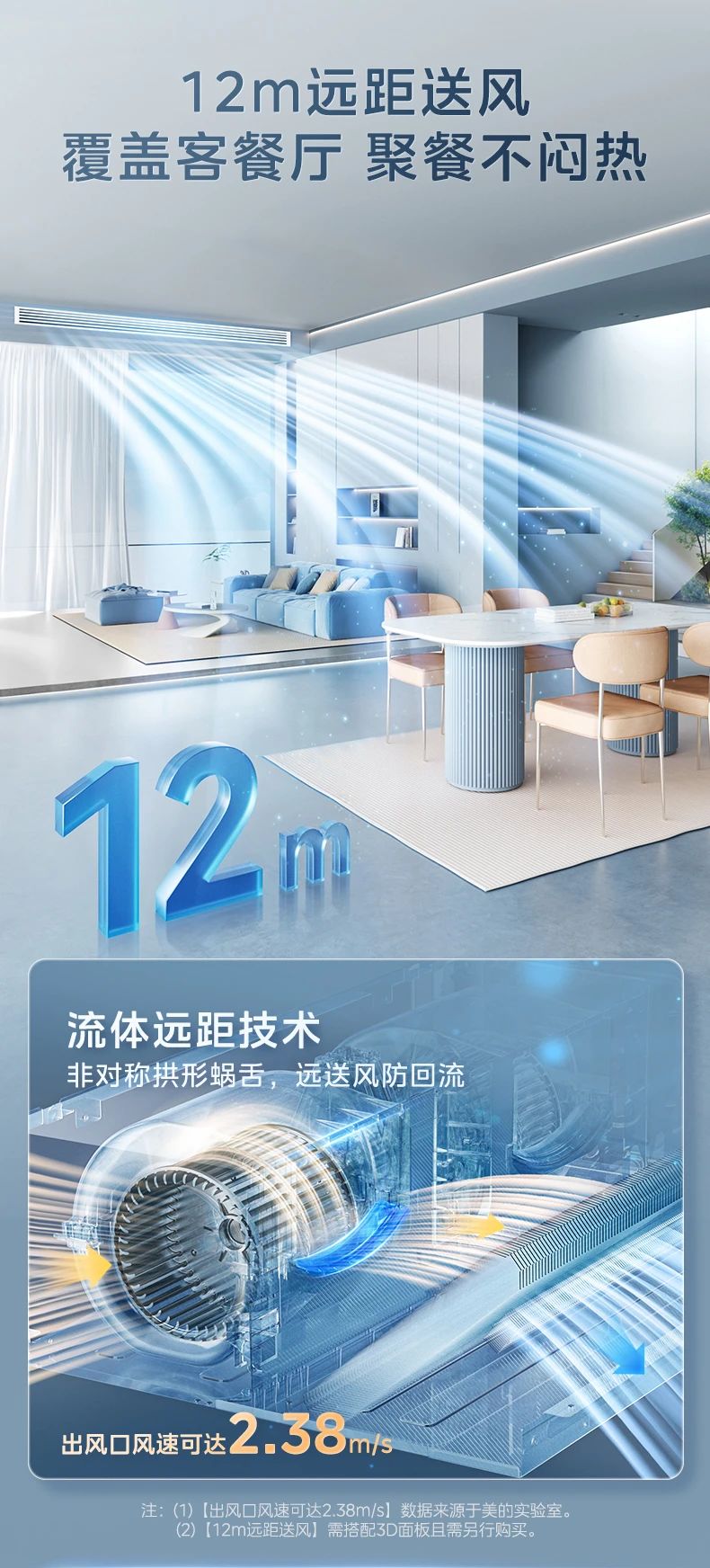 [美的乐享 IV]客餐厅中央空调10000W超澎湃 客餐厅全覆盖 超大冷量|循环大风量|泰坦大能力外机