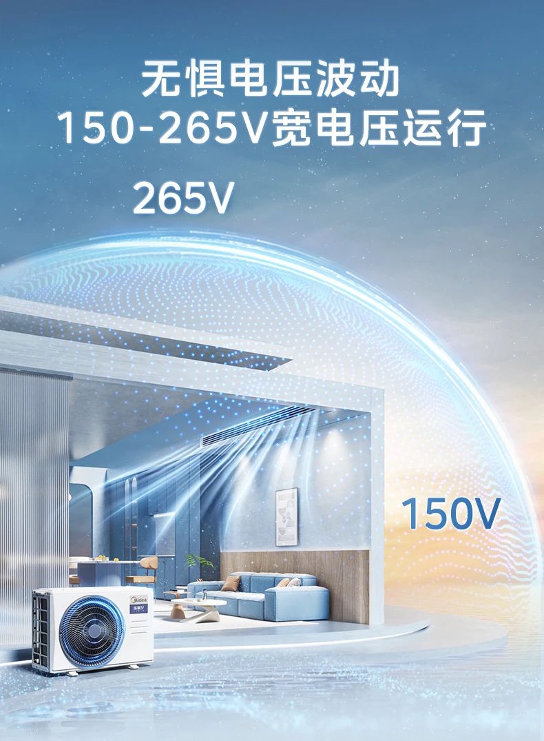 [美的乐享 IV]客餐厅中央空调10000W超澎湃 客餐厅全覆盖 超大冷量|循环大风量|泰坦大能力外机