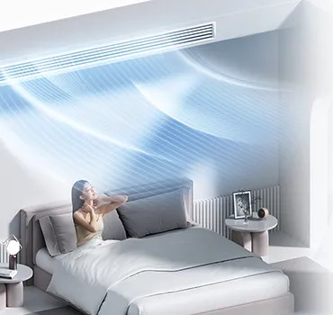 [美的 超薄轻音]内机超薄灵活装 轻音运行 低噪运行|安全监测|恒净科技