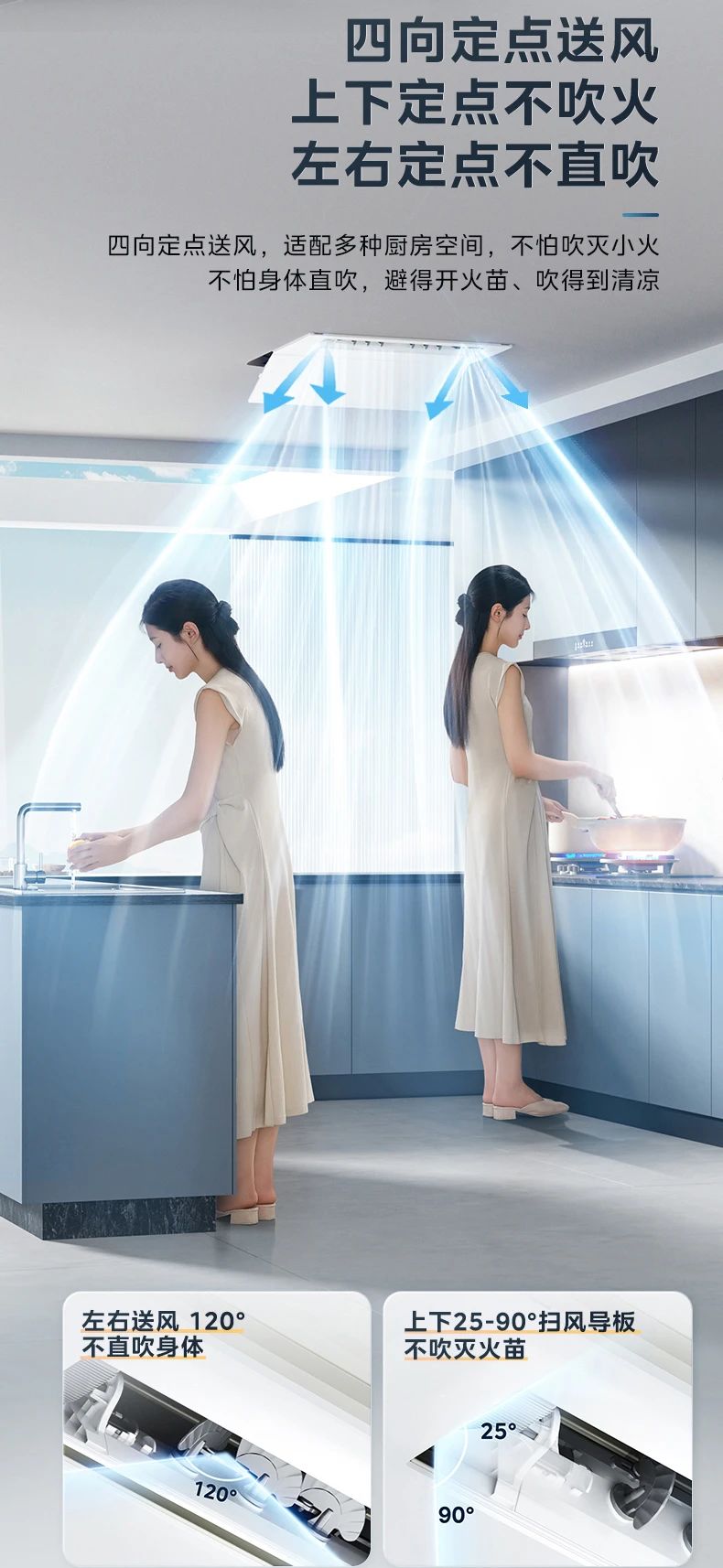 [美的厨清凉]厨房中央空调舒爽做饭 清凉相伴 大冷量|防油烟|免扩容|易安装